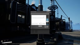 Satisfactory Power Pole graph confirming factory production and consumption after fuel generators came online
