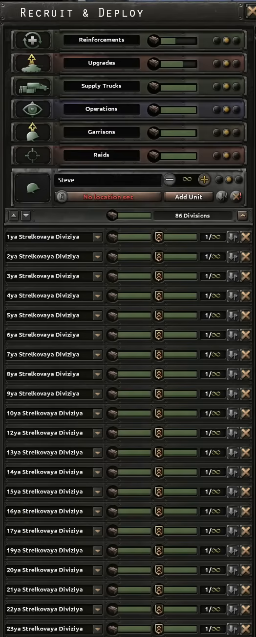 A Soviet army holding 86 rifle divisions