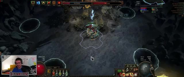 Elder's Expanding Nova ring mechanic mid-cast with both boss health bars visible