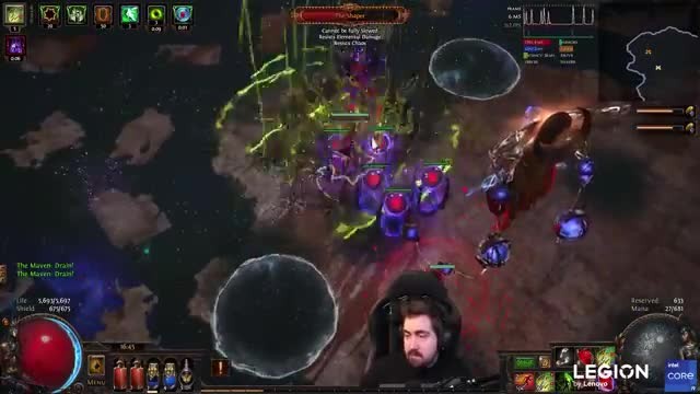 Shaper's clone/illusion phase with two similar entities visible on screen