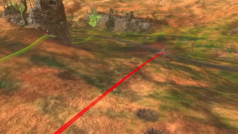 A sniper unit fires across the battlefield, highlighting its long-range attack capability.