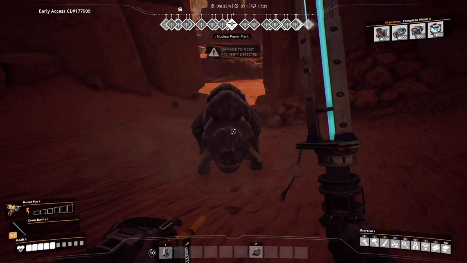 A small flying creature swarming erratically near the player, illustrating how difficult these enemies are to target reliably