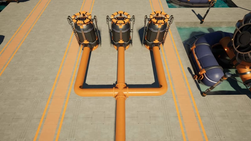 Working out a three-way pipe split using a point system: Mk.2 pipes worth 2, Mk.1 pipes worth 1