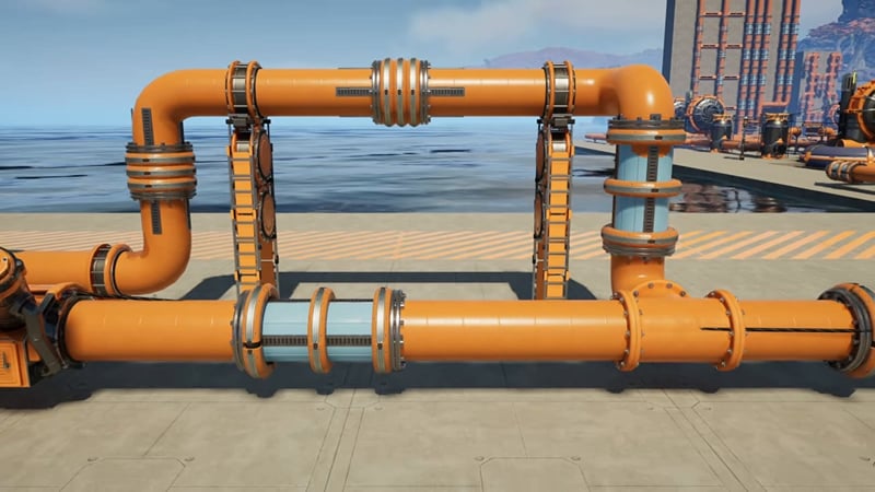 An overflow junction using an upside-down U-bend to redirect excess fluid once the main line is full