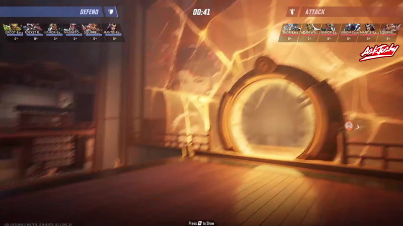 A glowing circular portal built into a train-station-style wall, part of the map's interdimensional spider lore
