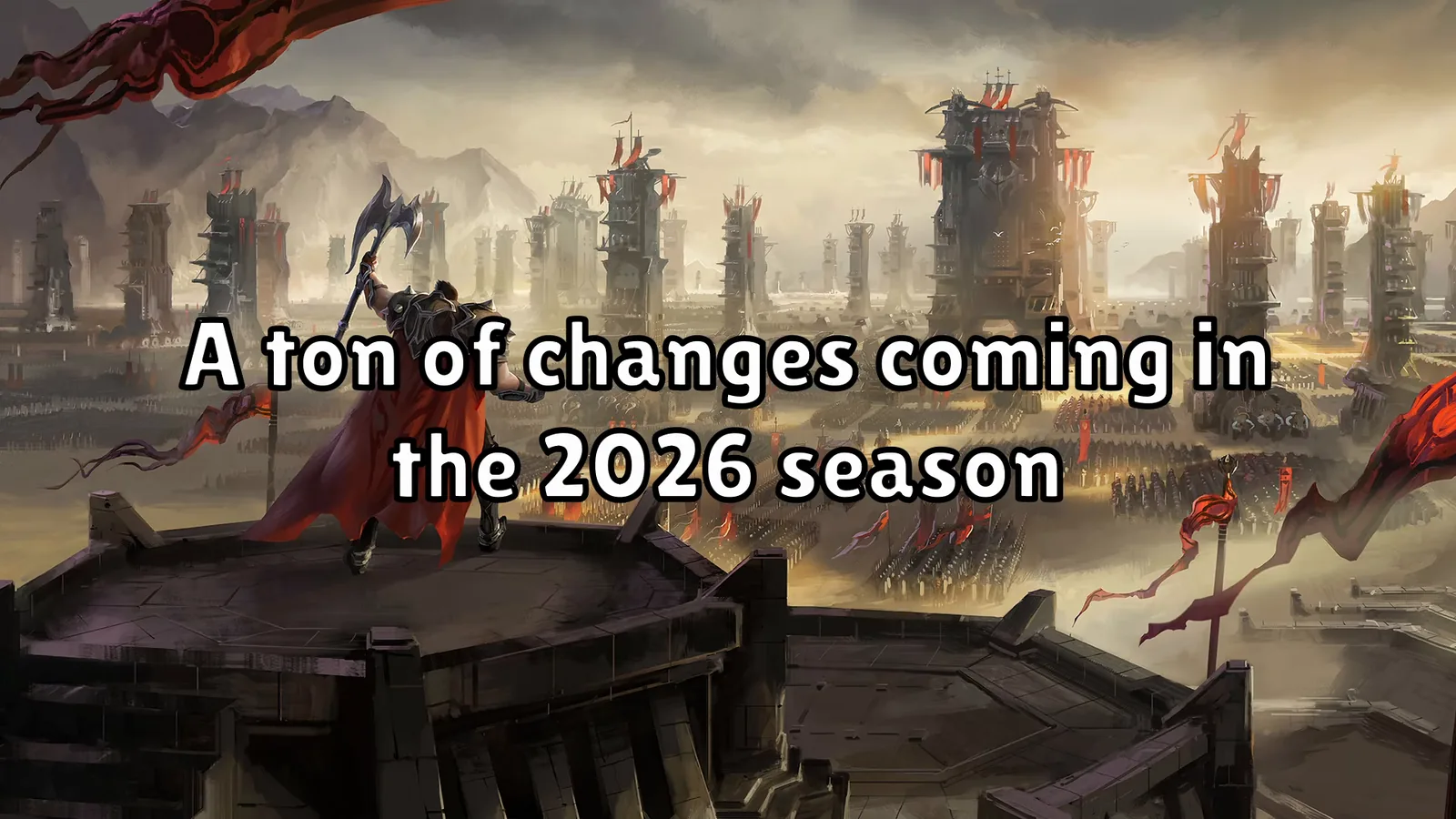 Video intro slide: a ton of changes coming in the 2026 season