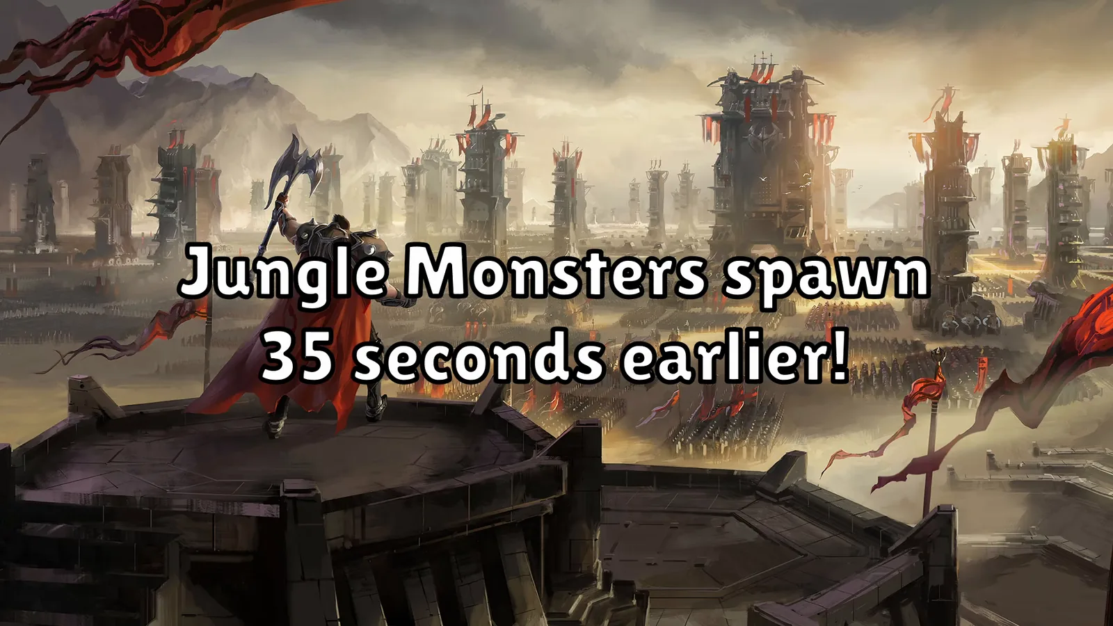 Video slide: jungle monsters spawn 35 seconds earlier in Season 2026