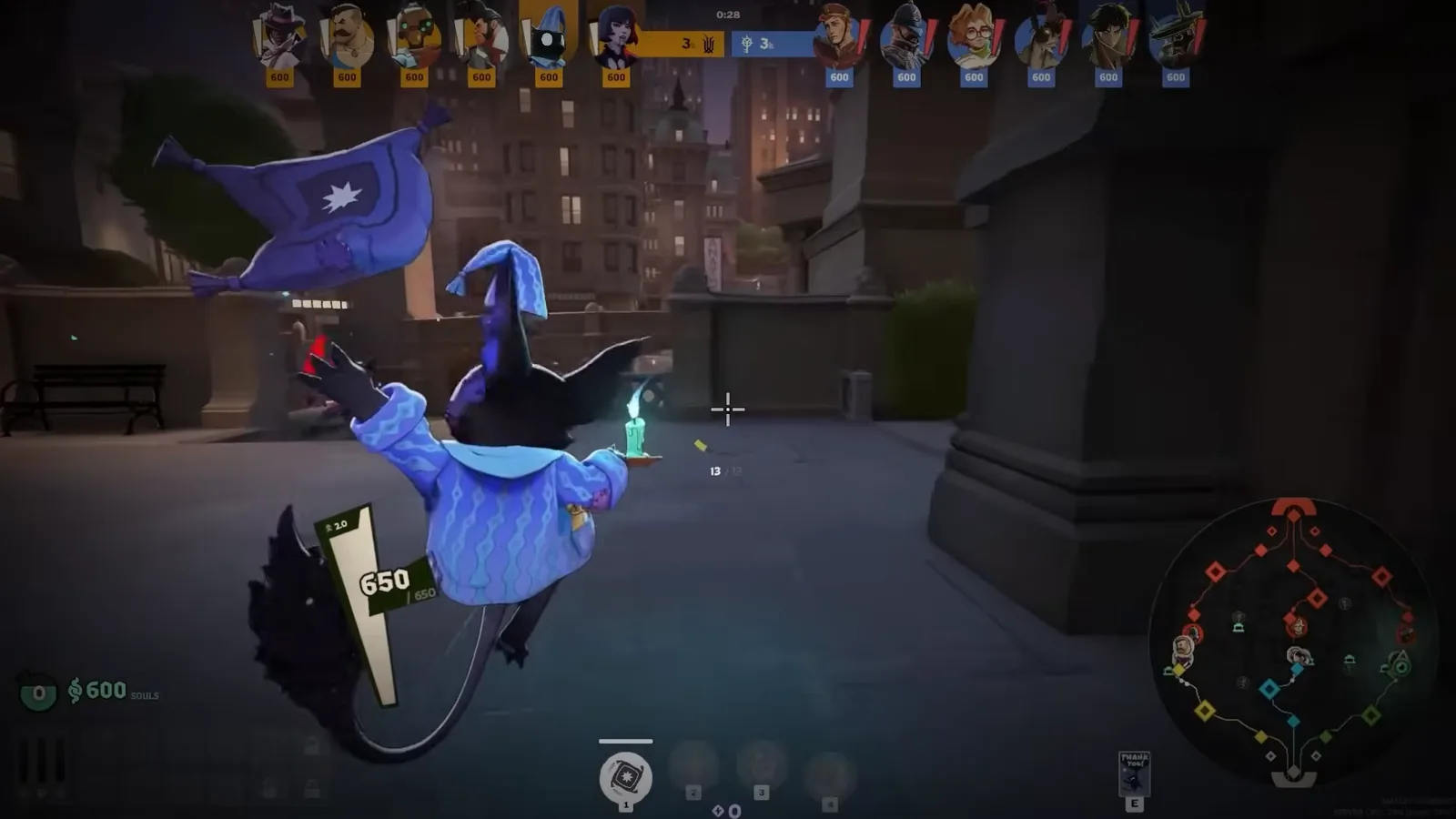 Rem throwing his pillow in a Deadlock lane fight