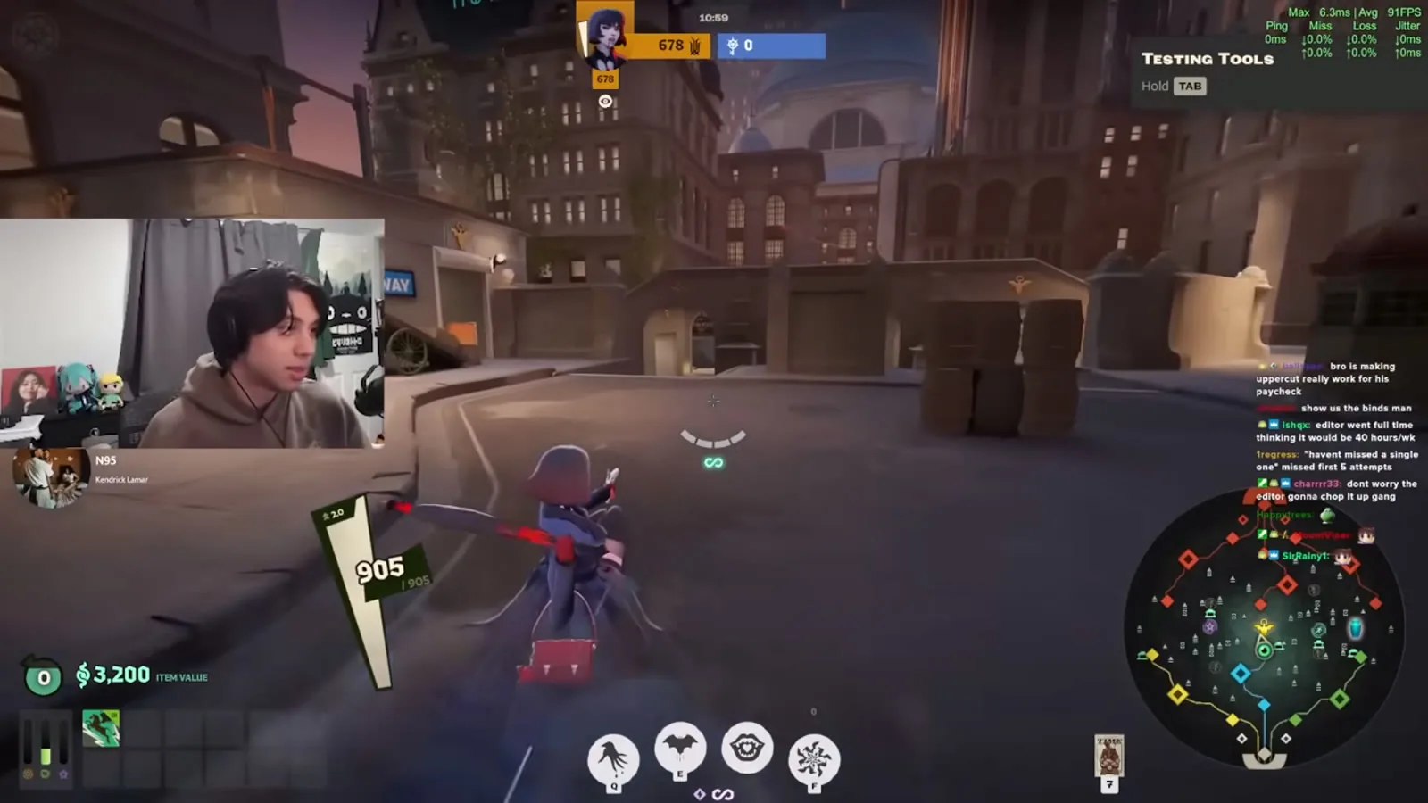 Deadlock dash into slide in the sandbox street demonstrating a short dash hop