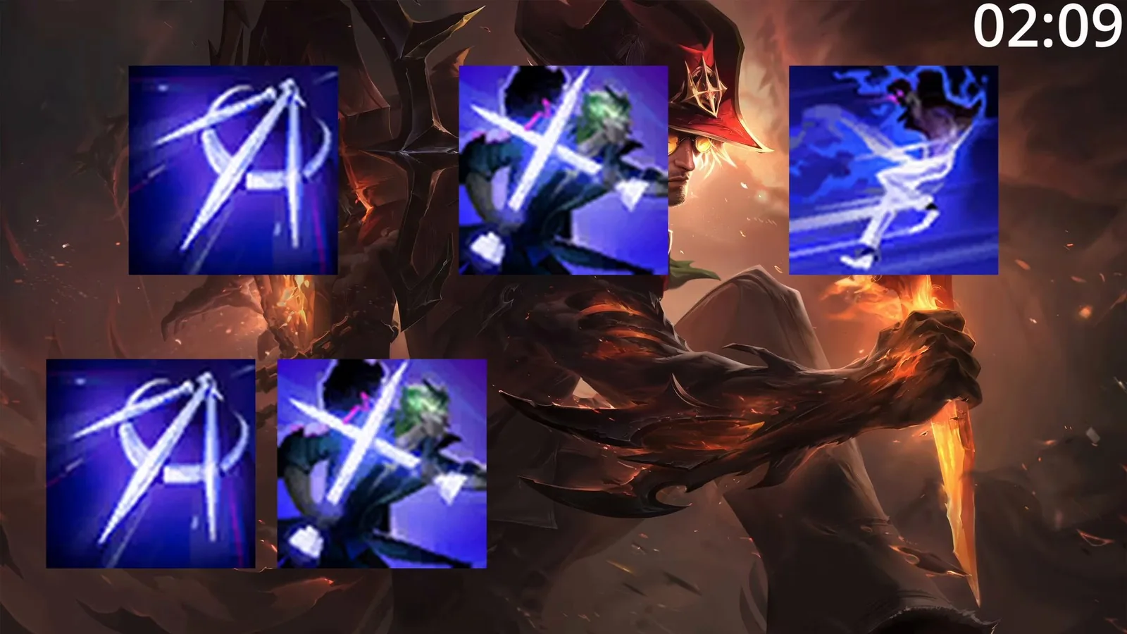 Skill order slide with Ritual Nails, Ashen Pursuit and Soul Ignition icons