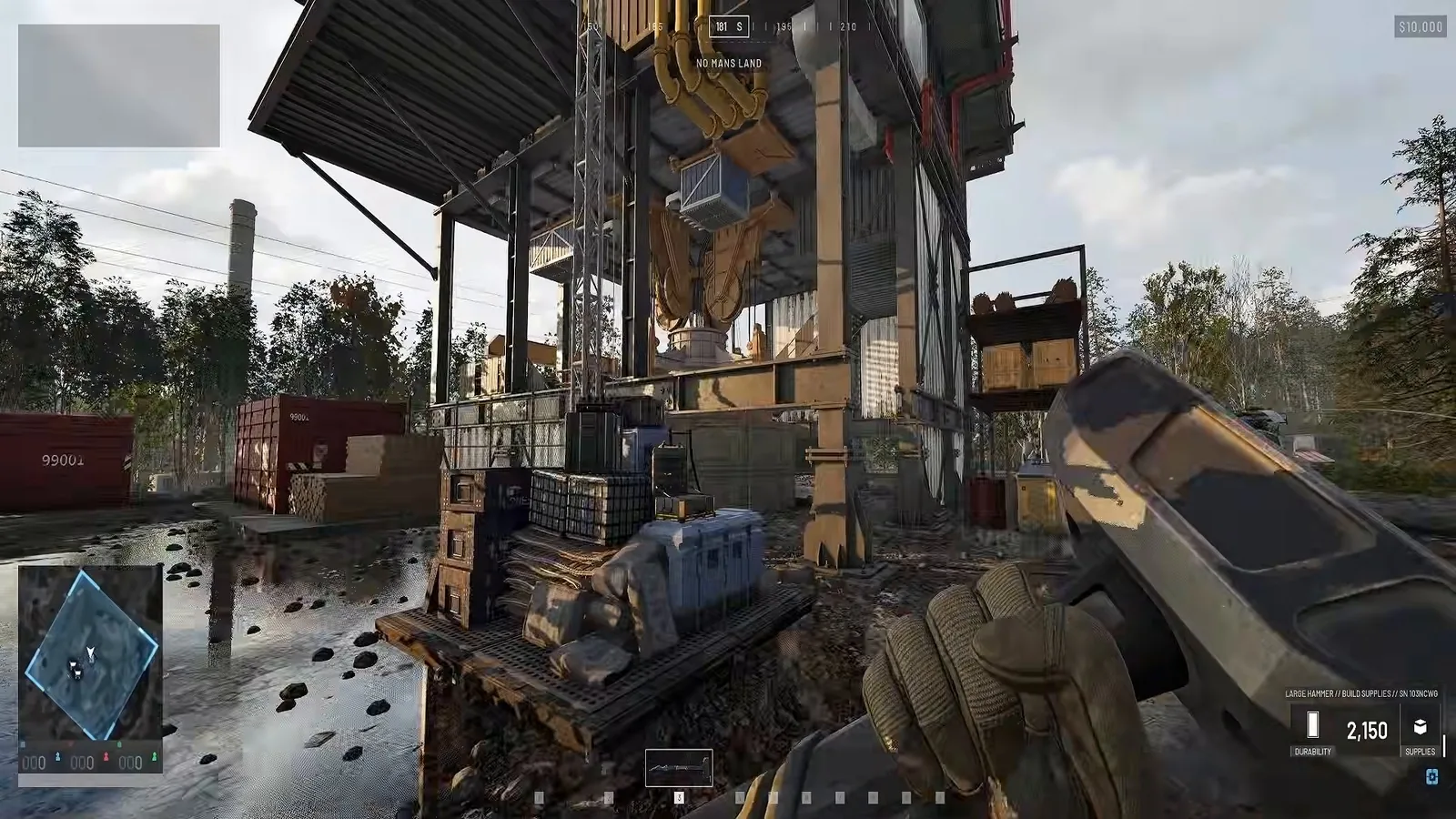 WARDOGS forward operating base deployed beside a tower before any walls are built