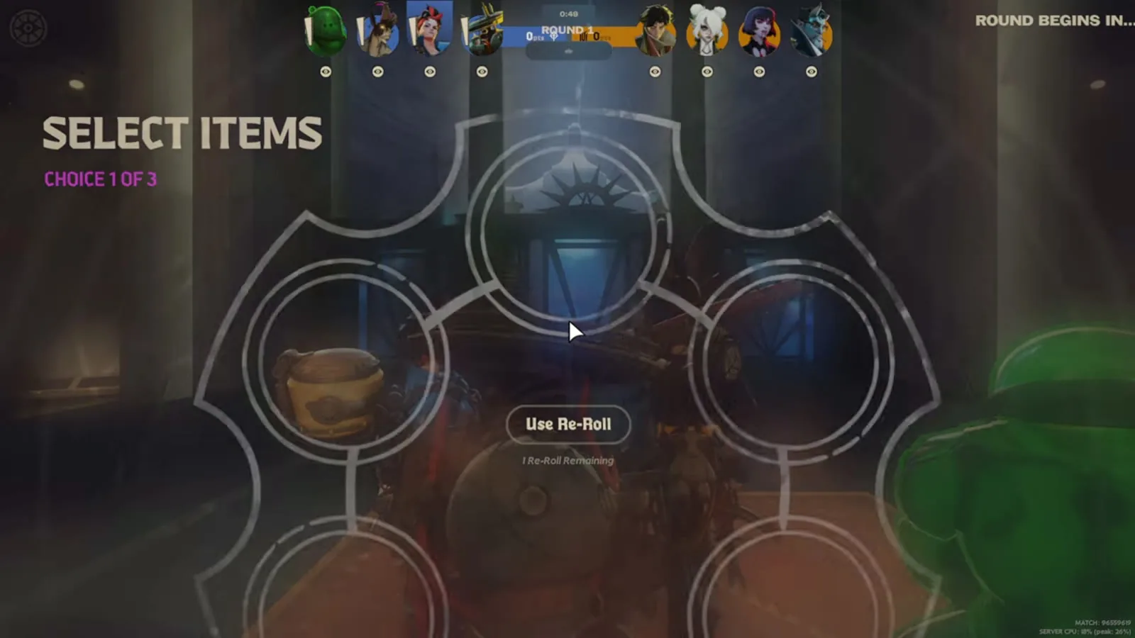 Deadlock Street Brawl item draft screen, a mode whose wins do not count toward the Ranked unlock
