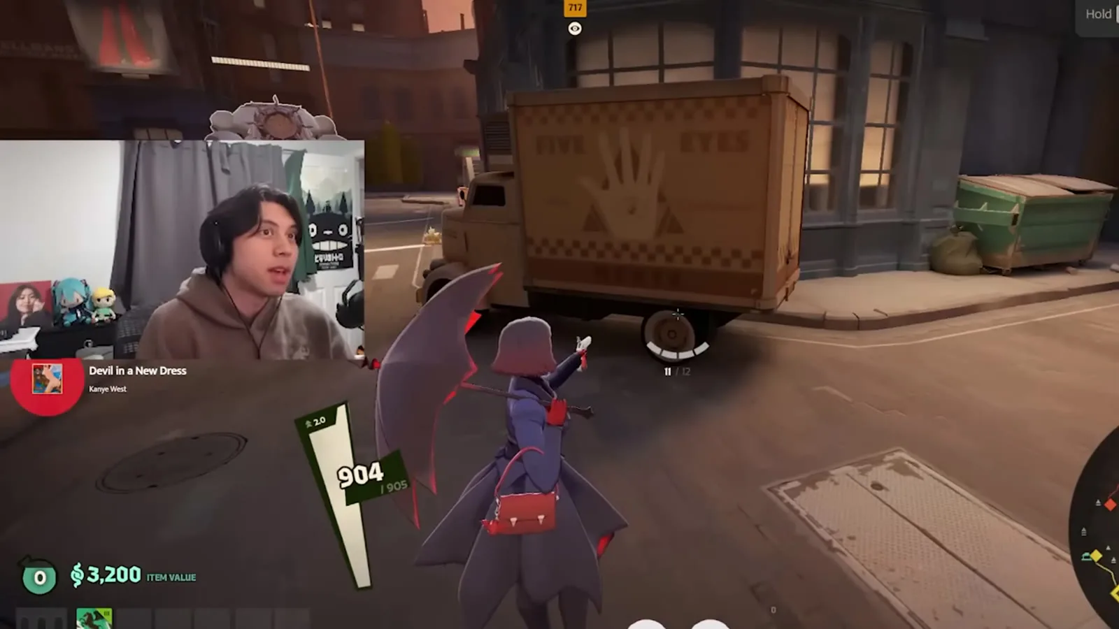 Deadlock instant air dash carrying momentum past a truck in the sandbox