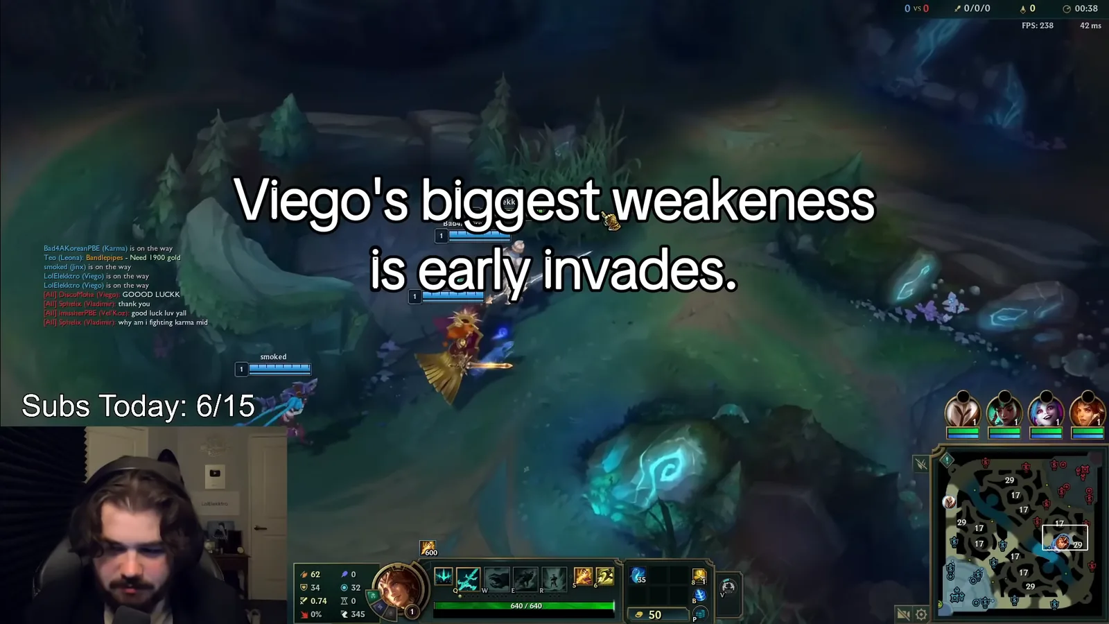 Video caption: Viego's biggest weakness is early invades