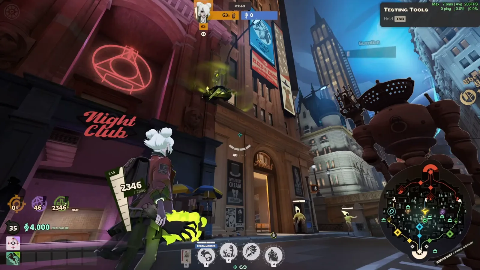 Graves lining up a gravestone ledge on Hidden King blue lane near the Guardian in Deadlock