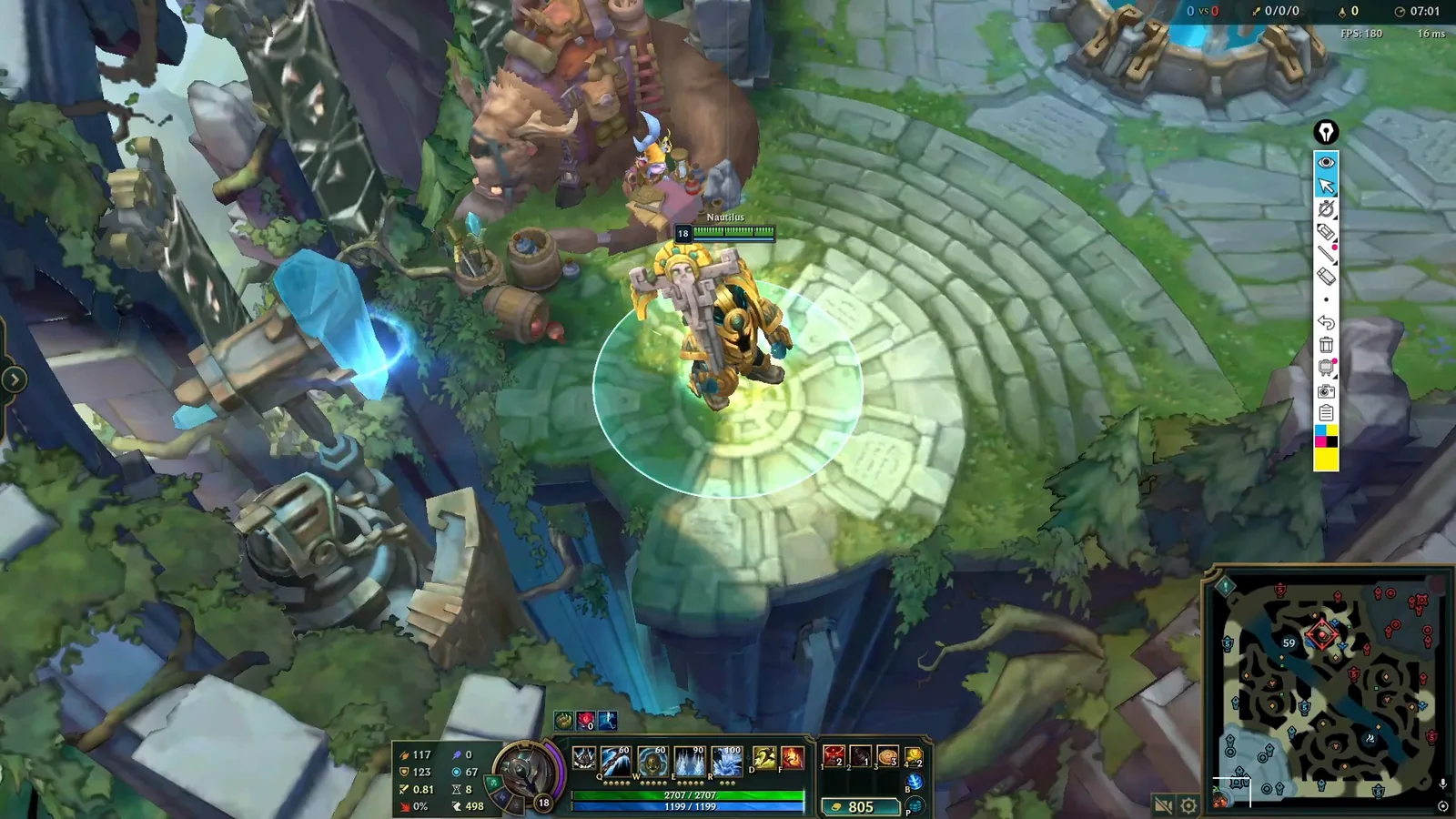 Support back in the fountain with fresh ward charges after a vision bomb