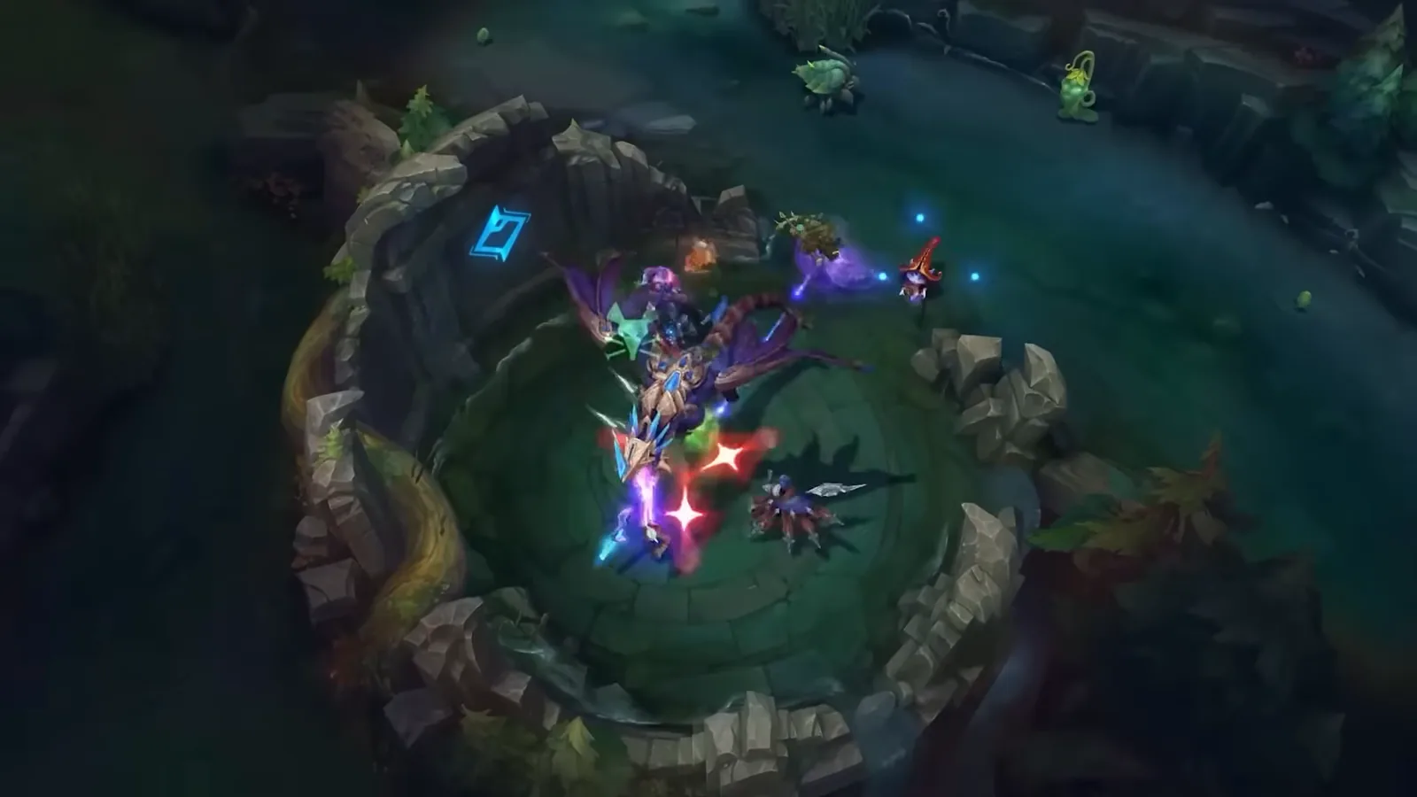 Messy fight in the dragon pit, a common jungler mistake