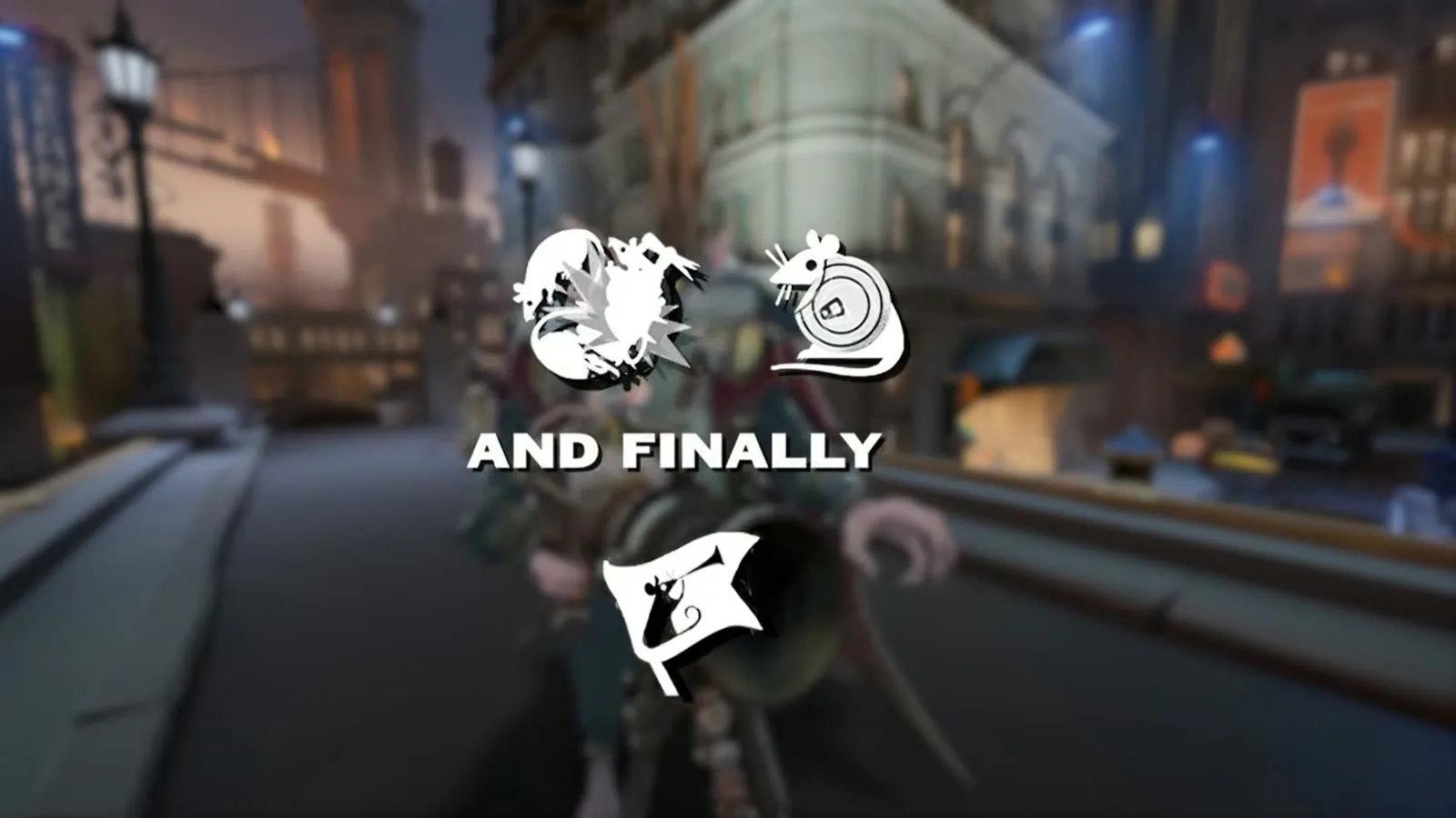 Rat King ability icons and the Rule, Ratannia! banner icon appearing one by one as the video walks through his unlock order