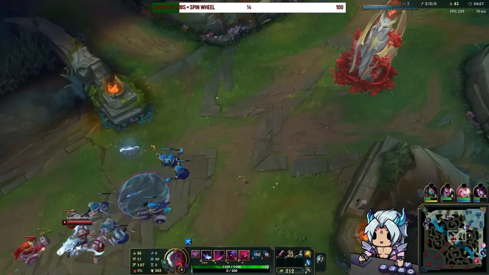Yone trading with Katarina in mid lane, the matchup the video calls its mental block