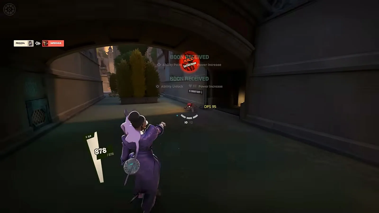 Calico landing Leaping Slash on a target dummy in a Deadlock tunnel underpass