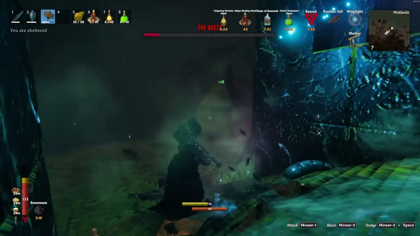 Healing in the sheltered Infested Citadel entrance while the Queen is low on health