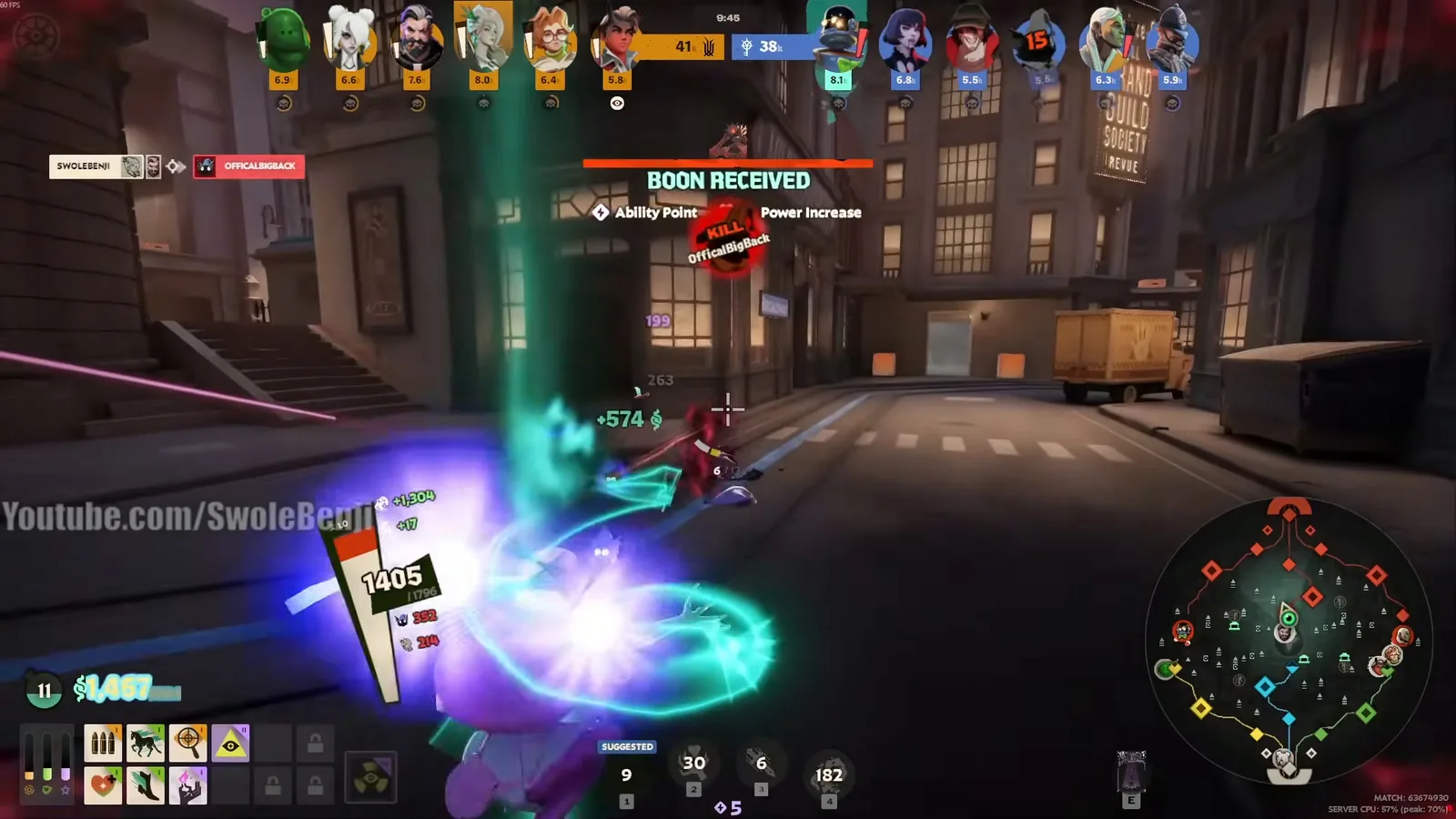 Lady Geist swapping health with Soul Exchange to win a fight in Deadlock