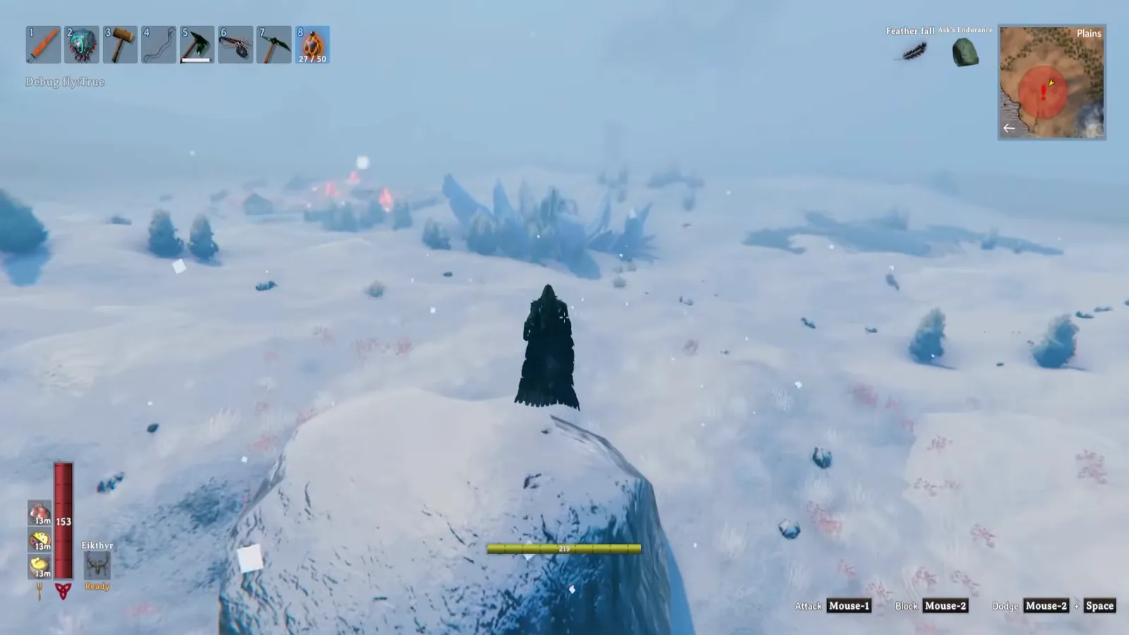 Jotun invasion turning the Valheim Plains into Deep North snow