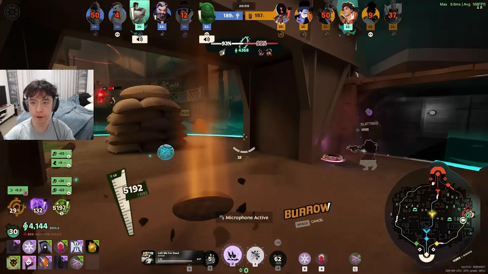Mo & Krill Burrow hole on the reworked City Never Sleeps map in Deadlock