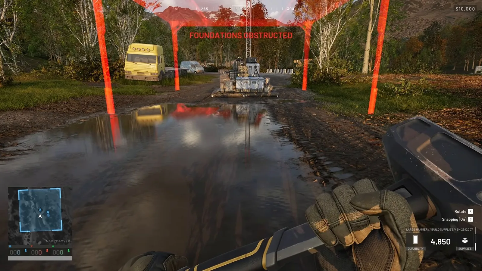 WARDOGS large shelter being placed over a FOB for a Season 2 mini FOB build