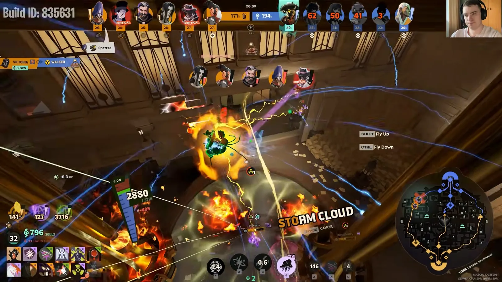 Seven using Storm Cloud in a post-patch Deadlock teamfight