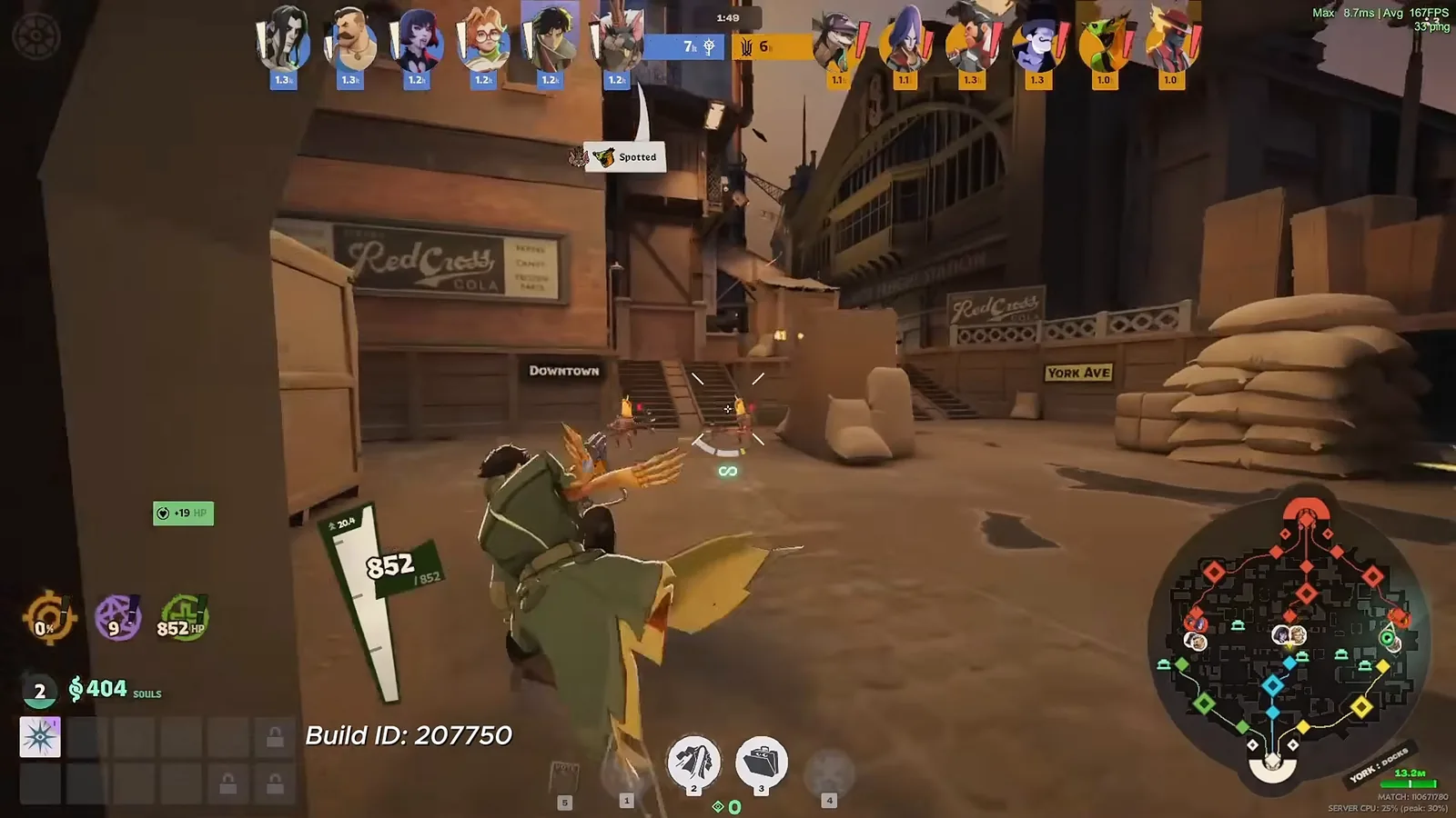 Pocket at the start of laning on the City Never Sleeps map