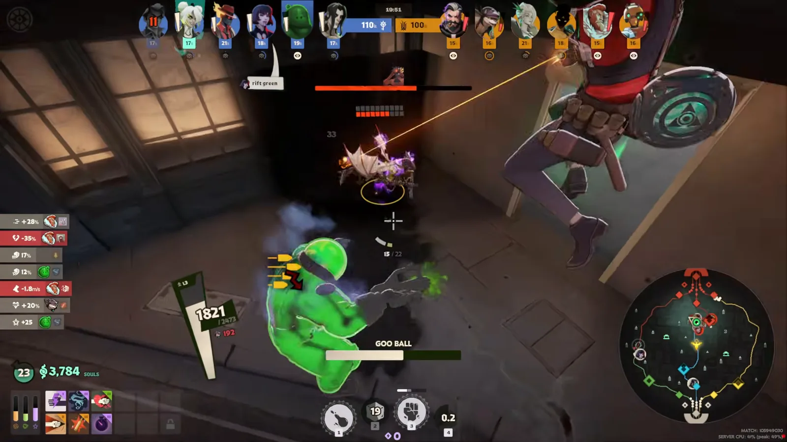 Viscous Puddle Punch melee build with Spirit Strike, Spirit Snatch and Lifestrike in Deadlock