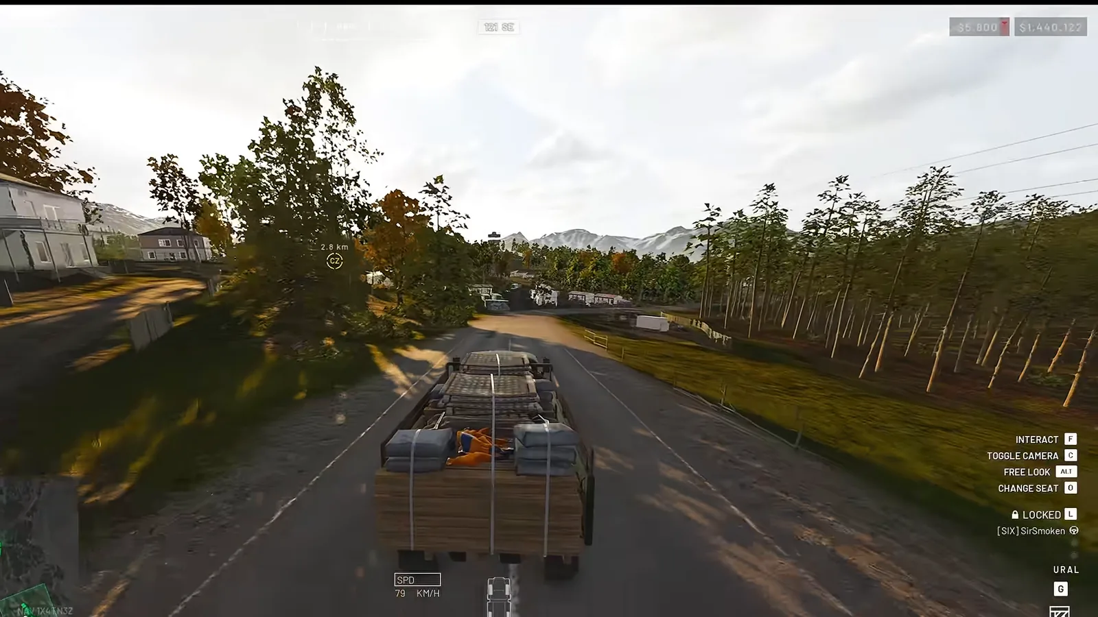 WARDOGS Ural supply truck carrying build pallets toward a FOB