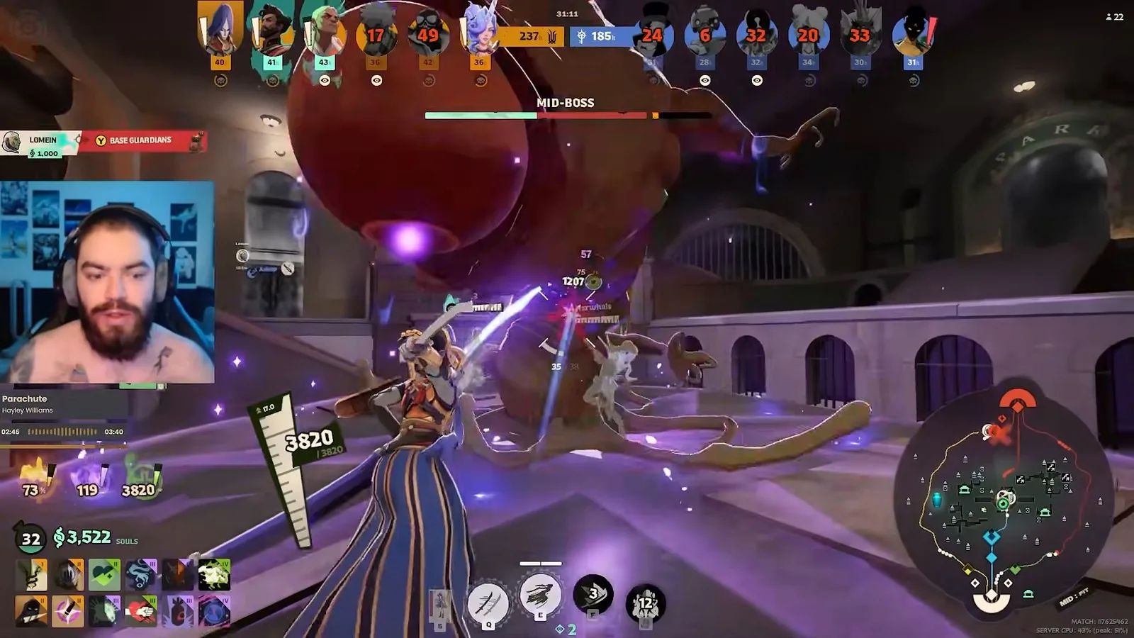 Yamato attacking the Mid-Boss on the reworked City Never Sleeps map